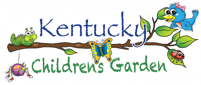 Kentucky Children's Garden logo with a tree branch, birds, and bugs